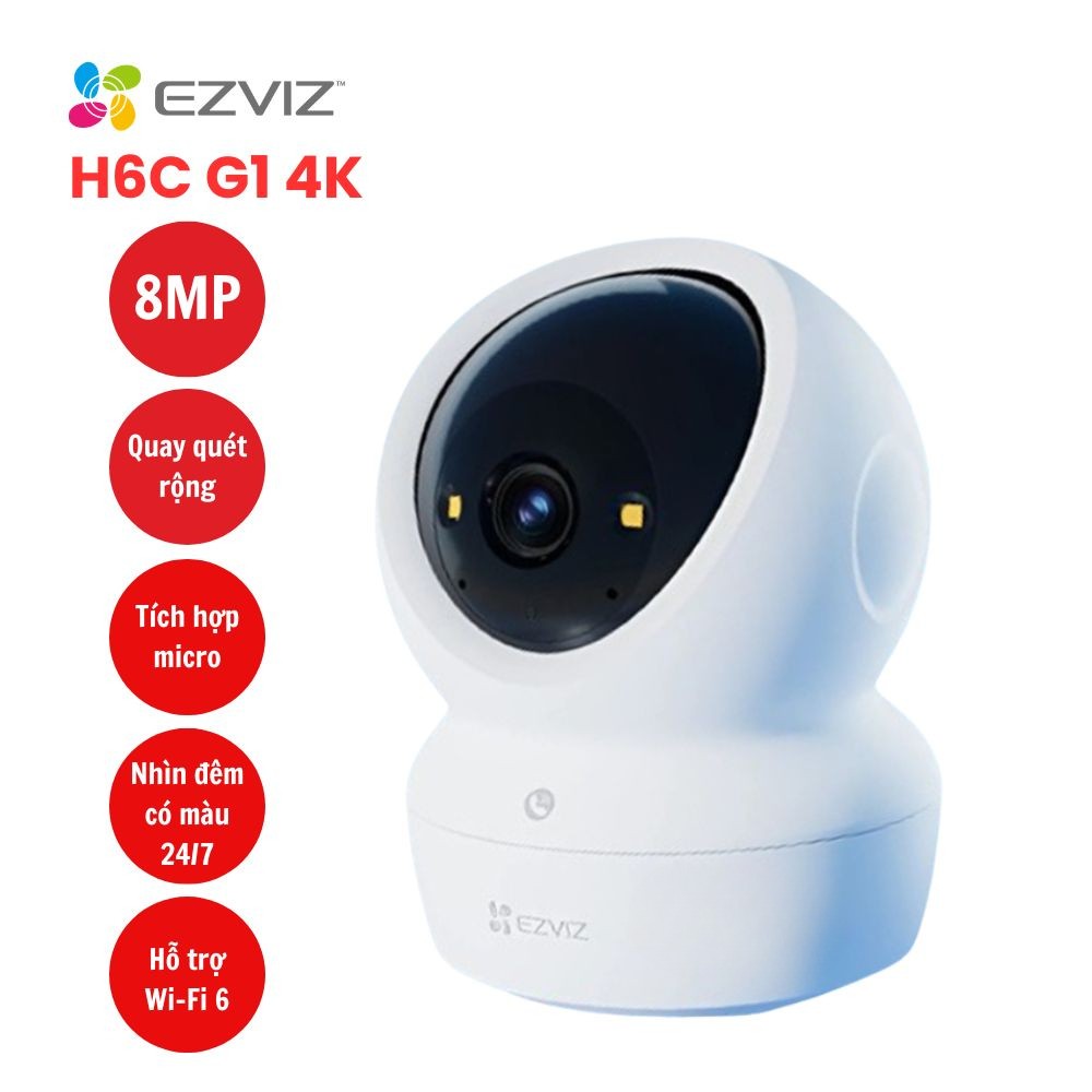 Camera trong nhà EZVIZ H6C G1 4K