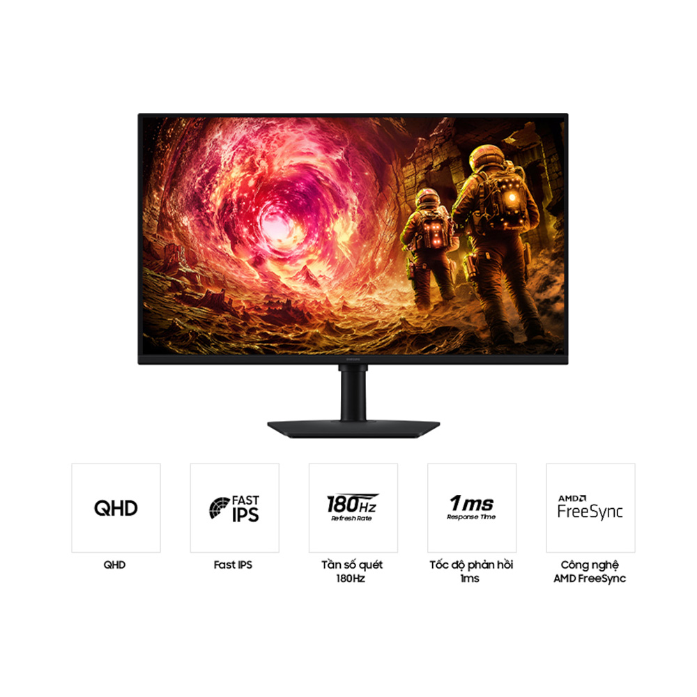 Màn hình SAMSUNG 27 Inch Odyssey G5 G50F QHD 180Hz Màn Hình Gaming