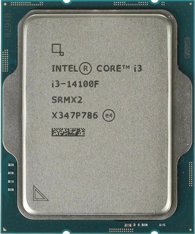 CPU Intel Core i3 14100F (Intel LGA1700 - 4 Core - 8 Thread - Base 3.5Ghz - Turbo 4.7Ghz - Cache 12MB) Tray