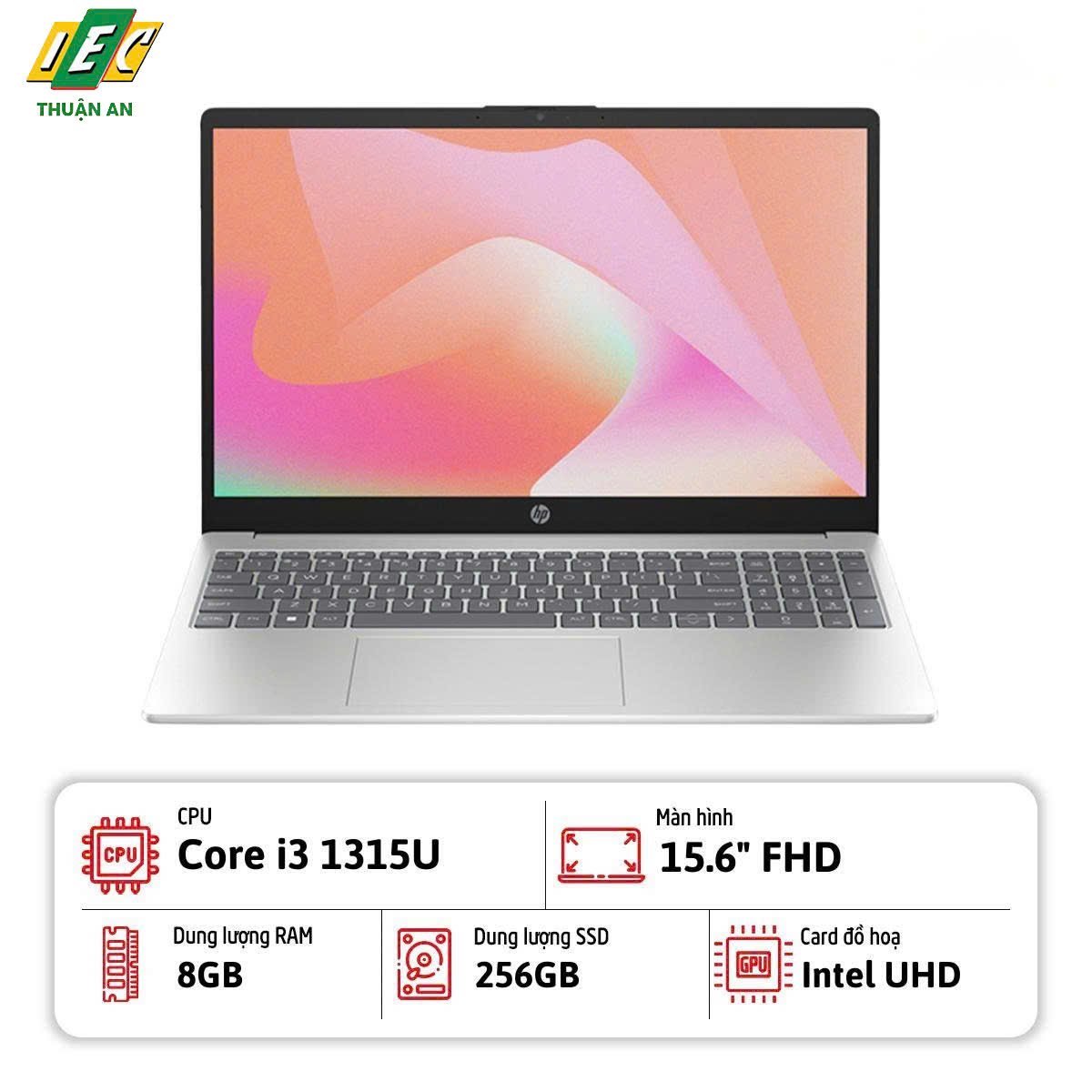 Laptop HP 15-FD0133WM (Core i3-1315U, 8GB, 256GB, Intel Graphics, 15.6 FHD) - (NKFV)