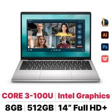 Laptop Dell 14 DC14250 C3U85W11SLU (Core 3 100U/ 8GB/ 512GB SSD/ 14 inch WUXGA/ Win 11/ Office/ Silver/ 1Y)