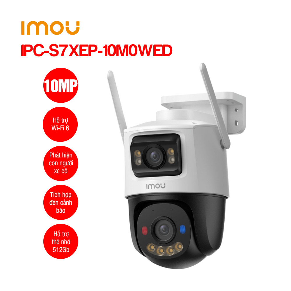 Camera Wifi ngoài trời Cruiser Dual 2 10MP iMOU IPC-S7XEP-10M0WED