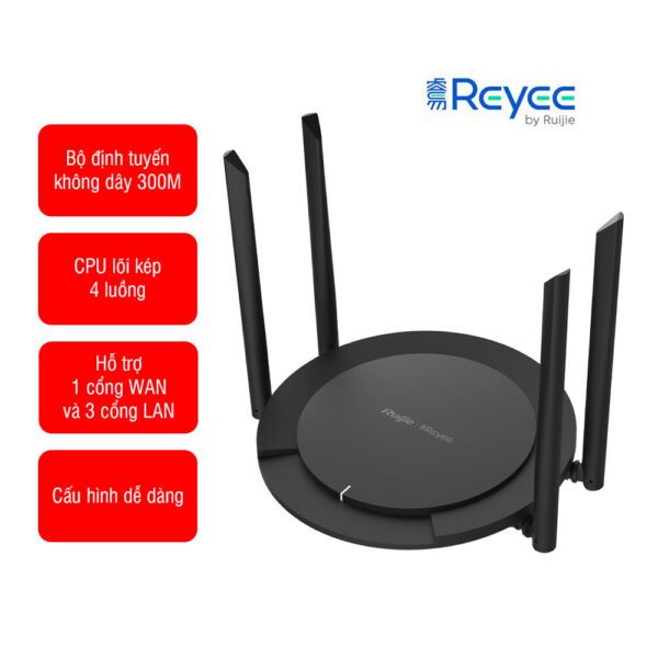 Bộ phát WiFi Ruijie RG-EW300 PRO (Tốc độ 300Mbps, quản lý qua app)